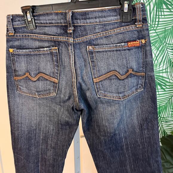 7 for all Mankind Women’s Bootcut Jeans Size 28 Dark Wash - Picture 6 of 10